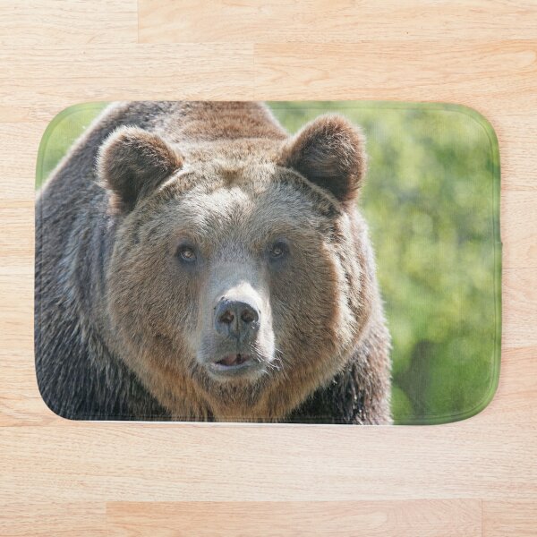 Bear, bear's face, forest bear, terrible bear, bear-to-beard Bath Mat