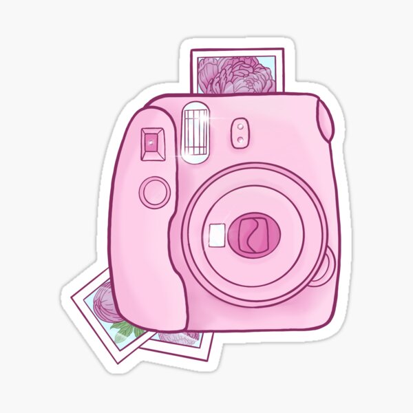 Neon Pink Aesthetic Camera Logo - bmp-front