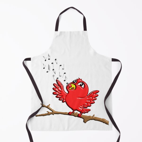 Item preview, Red bird singing designed and sold by Robert Elfferich.