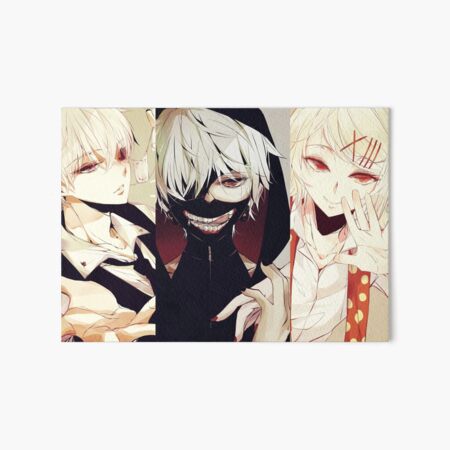 juuzou suzuya and ken kaneki tokyo ghoul art board print by meldov redbubble