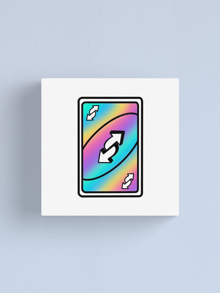 Rainbow Uno Reverse Card Canvas Print for Sale by Jordan Rose