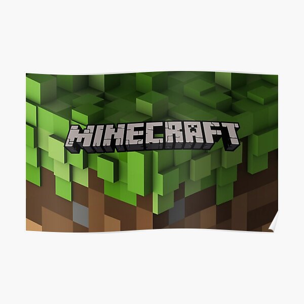 Posters Minecraft Juego Redbubble - adivina el videojuego minecraft fortnite roblox y muchos mas