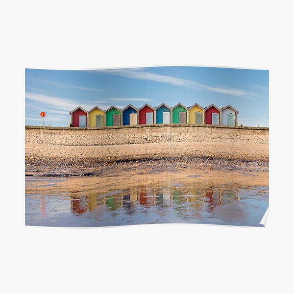 Beach Huts Poster