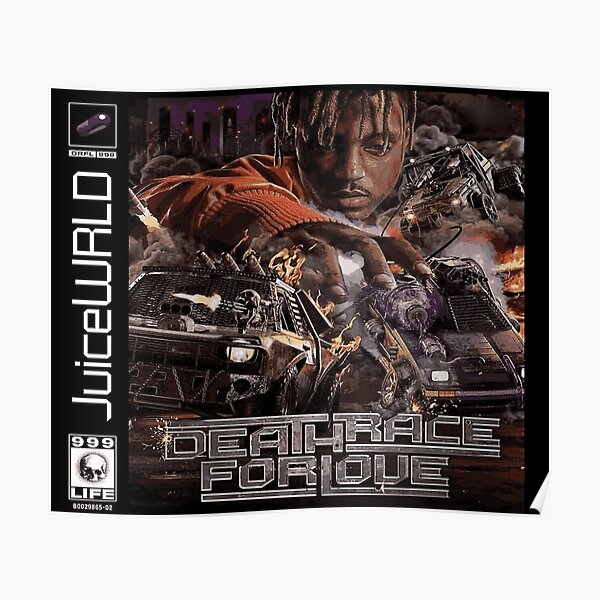 JuiceWrld Death Race Love Wall Poster