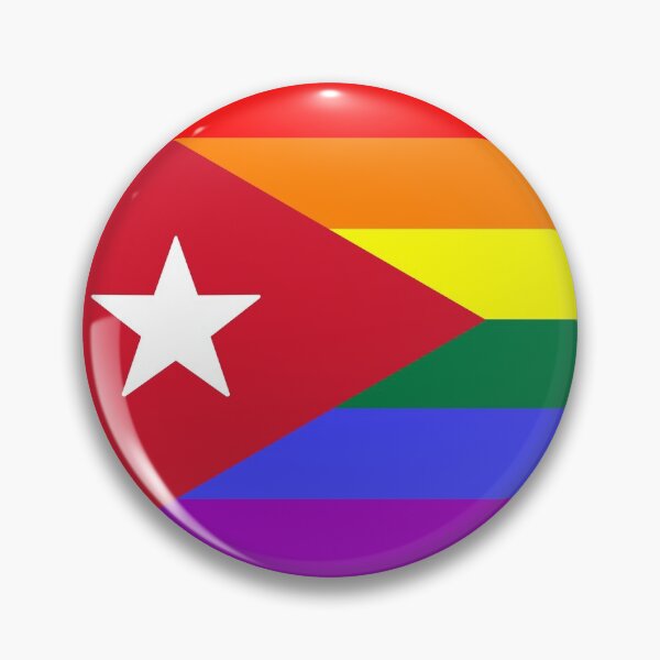 Item preview, Cuban Rainbow Pride Flag designed and sold by SimplyPride.
