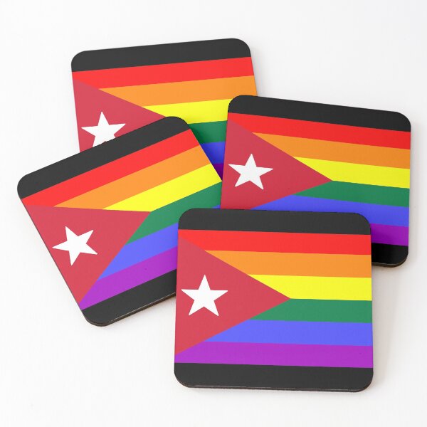 Item preview, Bandera del Orgullo Arcoíris Cubano designed and sold by SimplyPride.