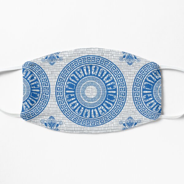 Greek Gods Pattern (blue version) Flat Mask