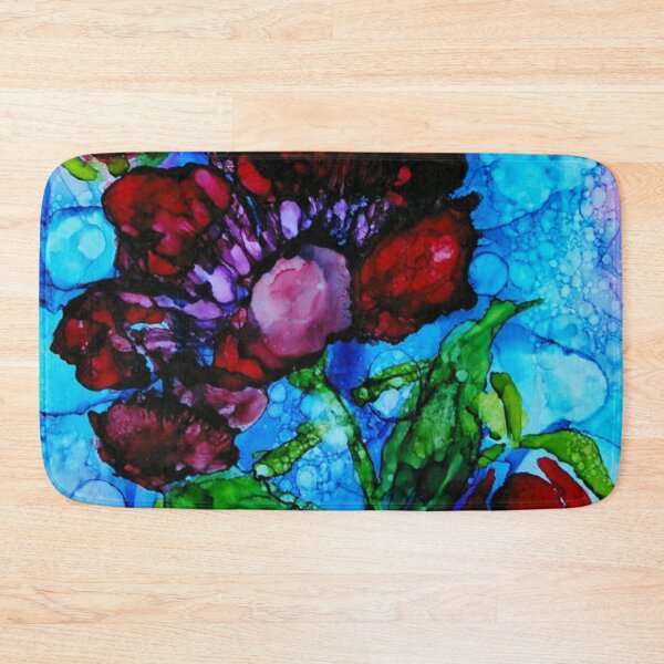 Item preview, Red Flower-Alcohol Ink-By Donna Stares designed and sold by donnastares.