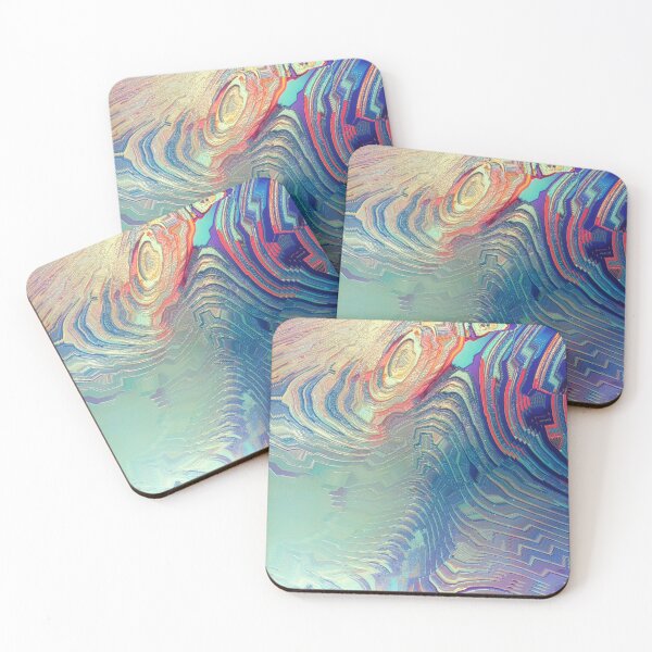 Item preview, Apocalyptic Abstract Fantasy Colourful Landscape  designed and sold by S Y N T H R E A L M.