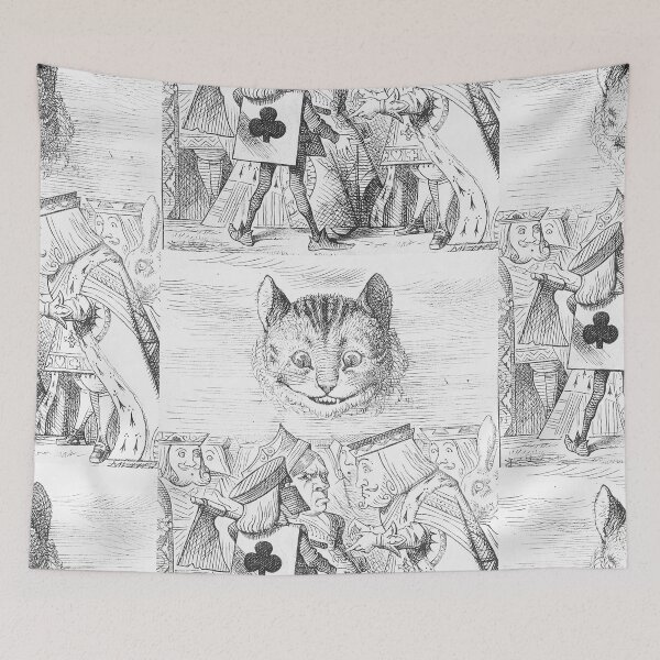 Item preview, Cheshire Cat Illustration from  Alice in Wonderland - John Tenniel designed and sold by Vintage Designs +.