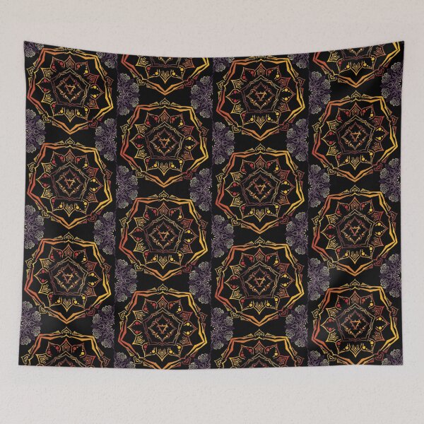 Item preview, fiery purple gold trim Mixed Mandala designed and sold by SirCrim.