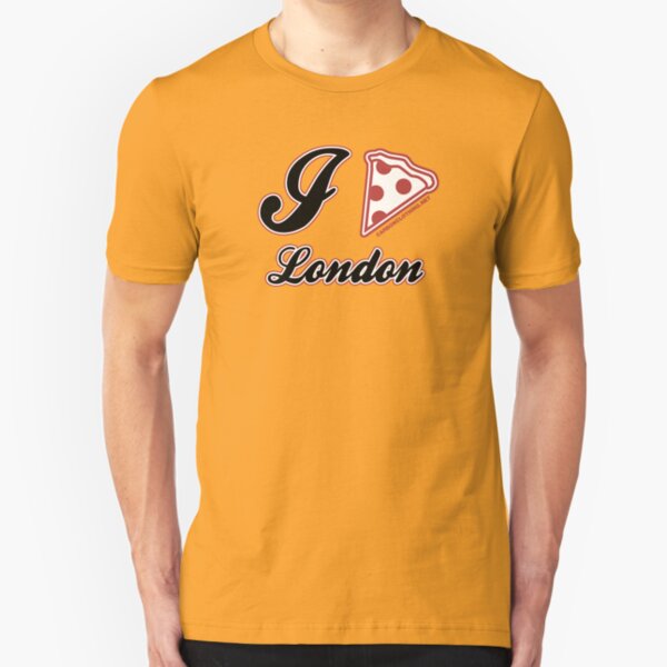 I Love Pizza London Slim Fit T-Shirt