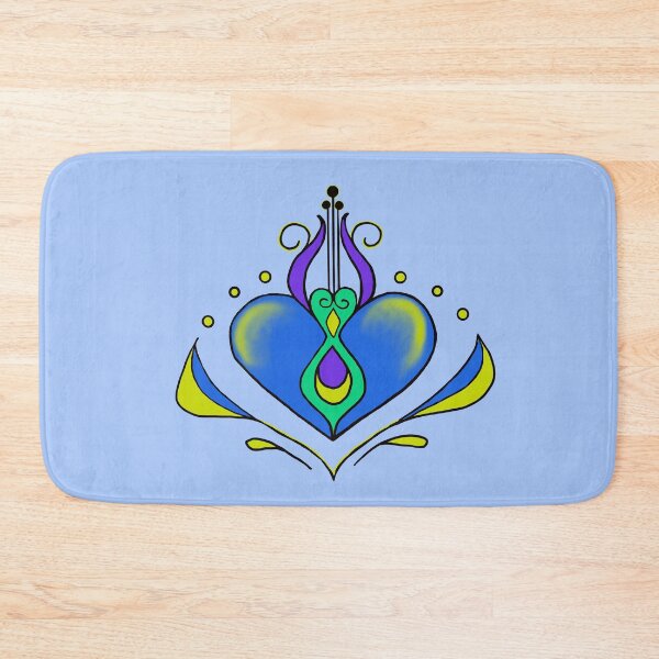 Item preview, Blue & Green Heart designed and sold by Norma Linda Ventura.