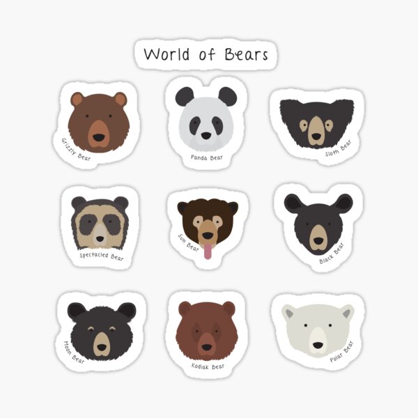 Item preview, World Of Bears designed and sold by threeblackdots.