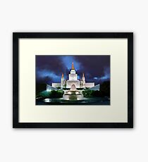 Oakland Temple Blue Sunset 20x30 Framed Print