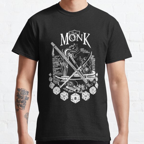 RPG Class Series: Monk - White Version Classic T-Shirt