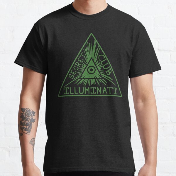 Vista previa del artículo con la obra «Club secreto Illuminati (completo en negro)», diseñado y vendido por cu-b3.