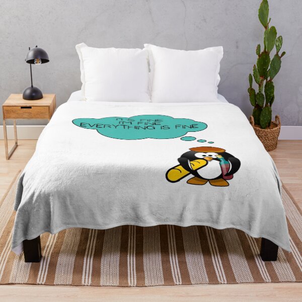 Item preview, Cute French Penguin: It’s fine I’m fine everything is fine designed and sold by Dinoroarrr.