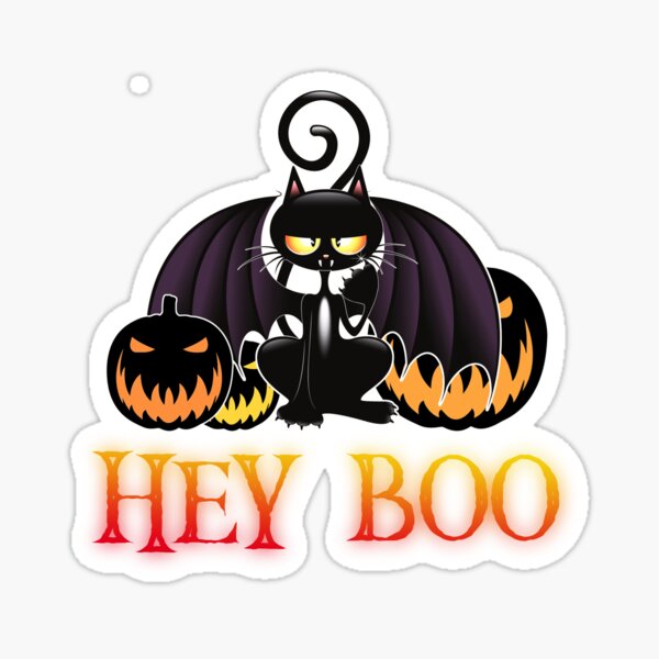 Gato de halloween Pegatina