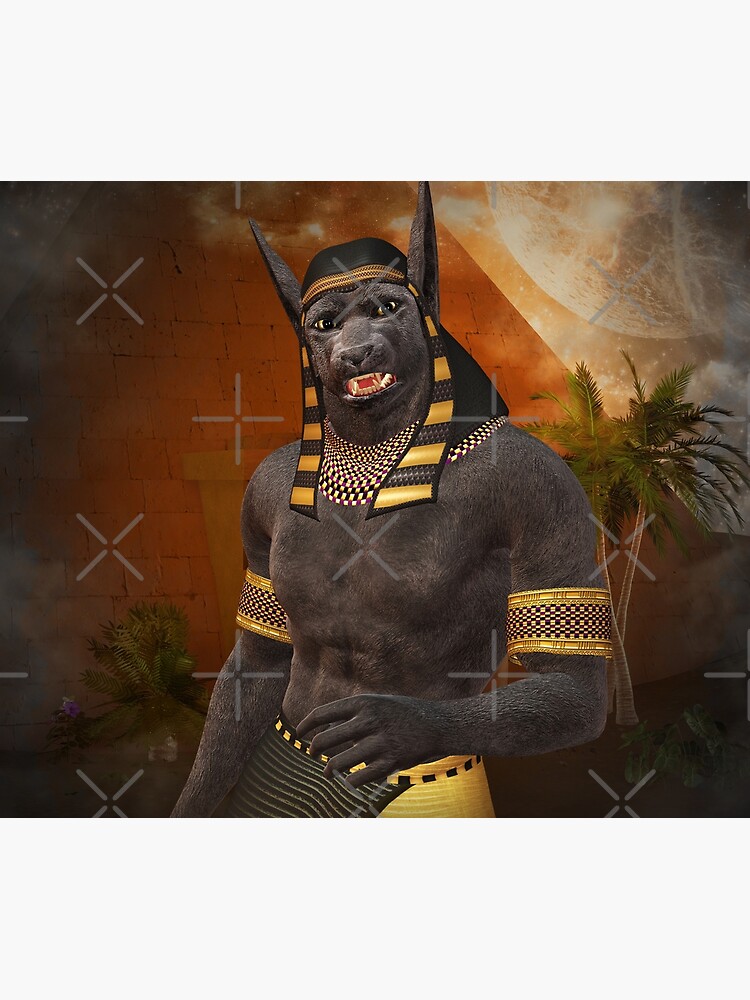"Anubis the egyptian god" Throw Blanket by nicky2342 Redbubble