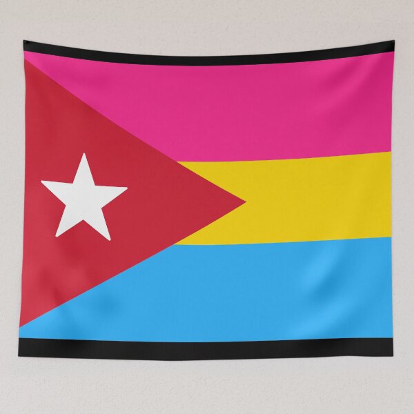 Item preview, Cuban Pan Pride Flag designed and sold by SimplyPride.