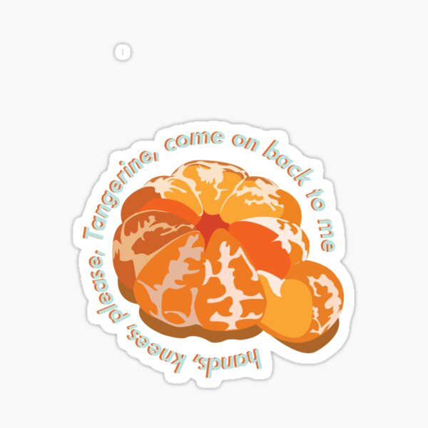 Tangerine, come on back to me Sticker