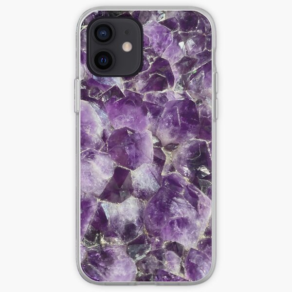 Purple Amethyst Crystals Iphone Case Cover By Hslim Redbubble