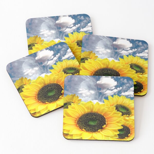 Item preview, Sunflowers with Dramatic Sky designed and sold by MoonsmileProd.