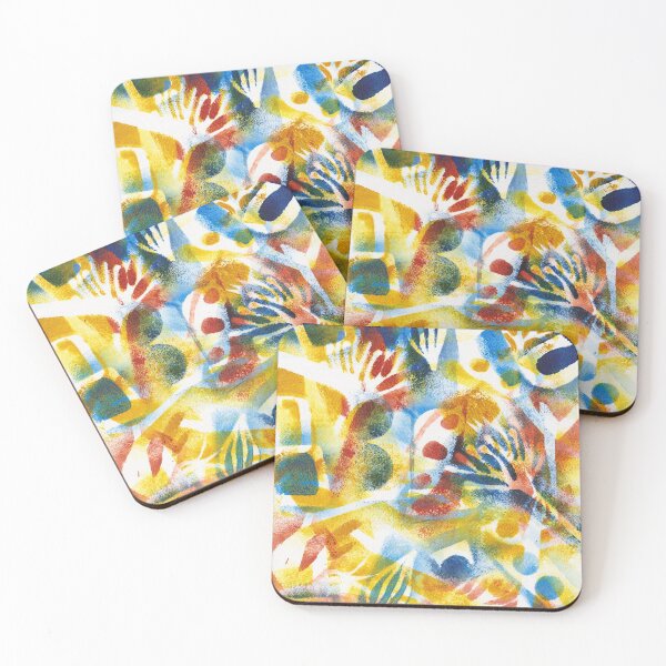 Item preview, Wildflowers monoprint painting 1 designed and sold by kittyvdheuvel.