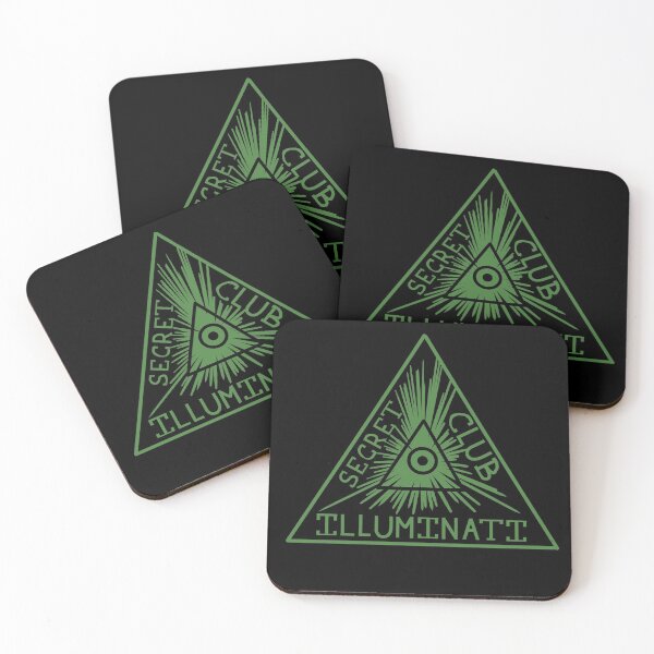 Item preview, Illuminati secret club (badge on black) designed and sold by cu-b3.