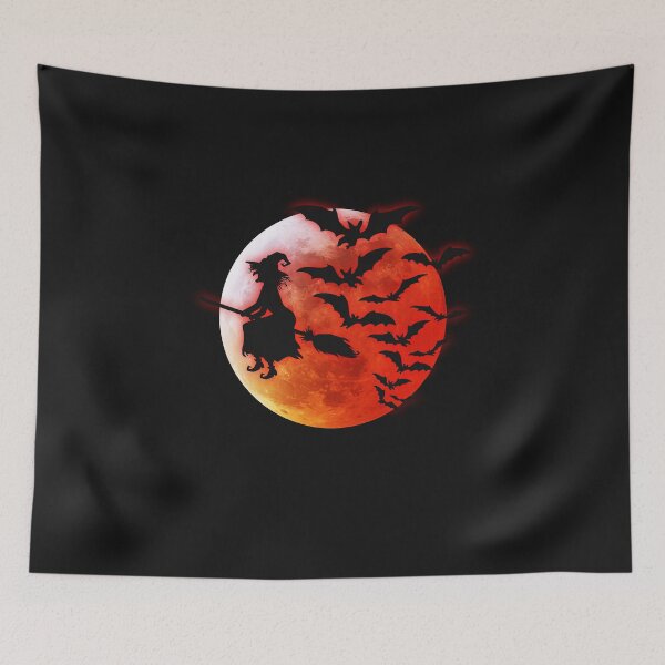 Item preview, Halloween witch and blood moon  designed and sold by Ortzi68.