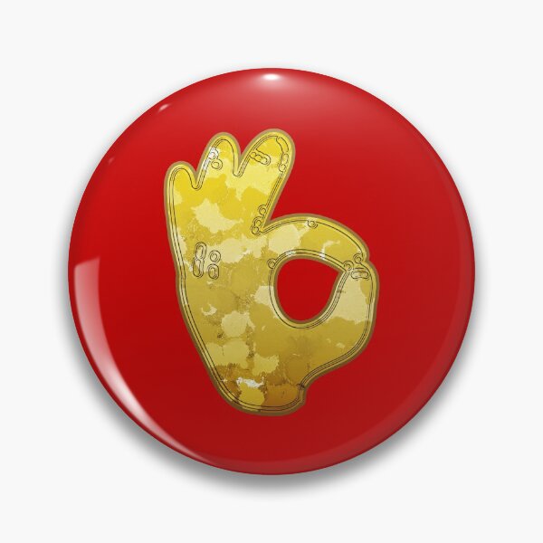 Item preview, OK Sign Golden Art Sculpture Cool Hand Salute Okay designed and sold by IBMClothing.
