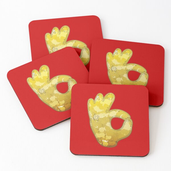 Item preview, OK Sign Golden Art Sculpture Cool Hand Salute Okay designed and sold by IBMClothing.