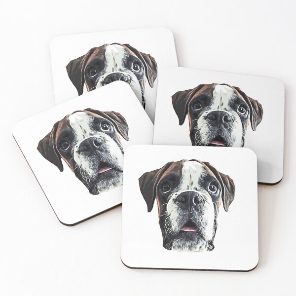 Item preview, Boxer Cute Dog designed and sold by ElegantCat.