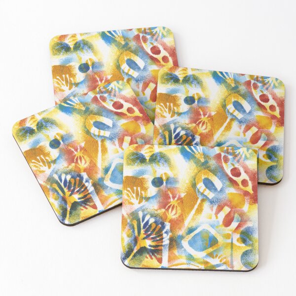 Item preview, Wildflowers monoprint painting 2 designed and sold by kittyvdheuvel.
