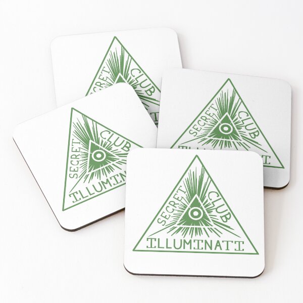 Item preview, Illuminati secret club (badge on white) designed and sold by cu-b3.
