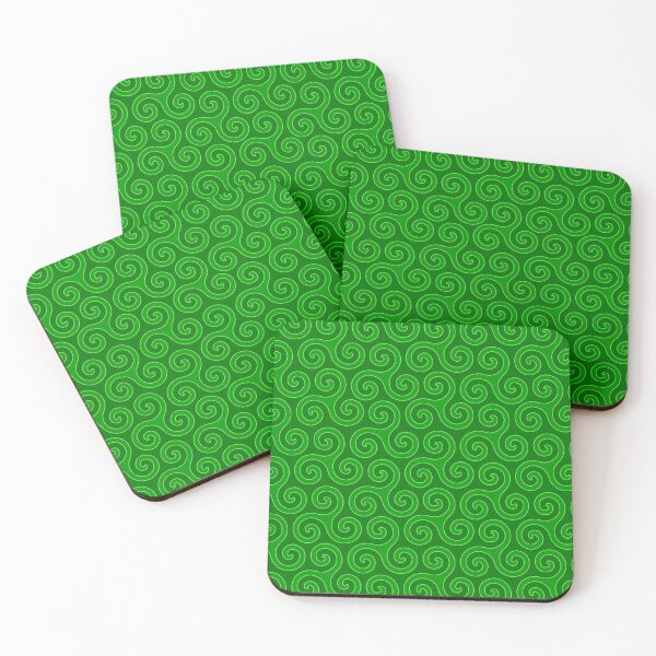 Item preview, Celtic Trinity Spirals In Greens designed and sold by Cleave.