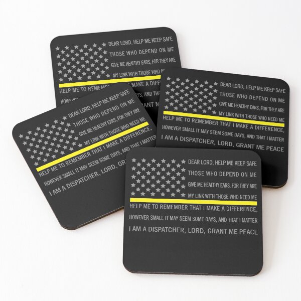 Item preview, 911 Thin Yellow Line Dispatcher Gift Dispatcher Prayer designed and sold by snickrdoodle.