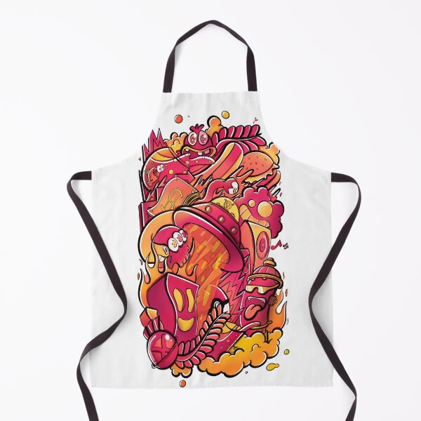 Item preview, Red and golden doodles designed and sold by Robosquidshop.