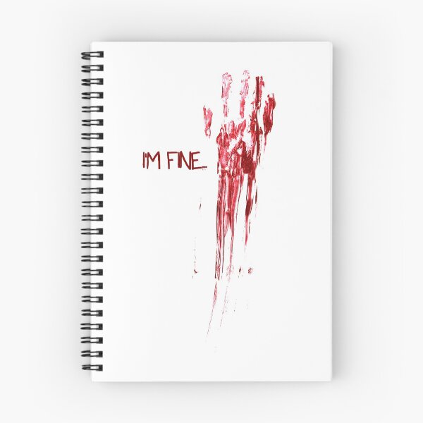 Item preview, I'm fine - Bloody handprint with streaks designed and sold by UDDesign.