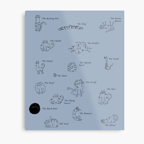 Oddcats - Blue Metal Print