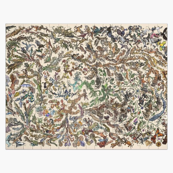 Artikel-Vorschau von Tree of Life Jigsaw 1000pcs - Animal Evolution - Colour Jigsaw, designt und verkauft von EvolutionPoster.