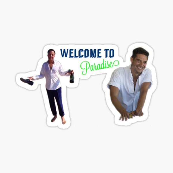 &ldquo;Bachelor in Paradise Welcome Pack&rdquo; Sticker for Sale by aileenmbergin