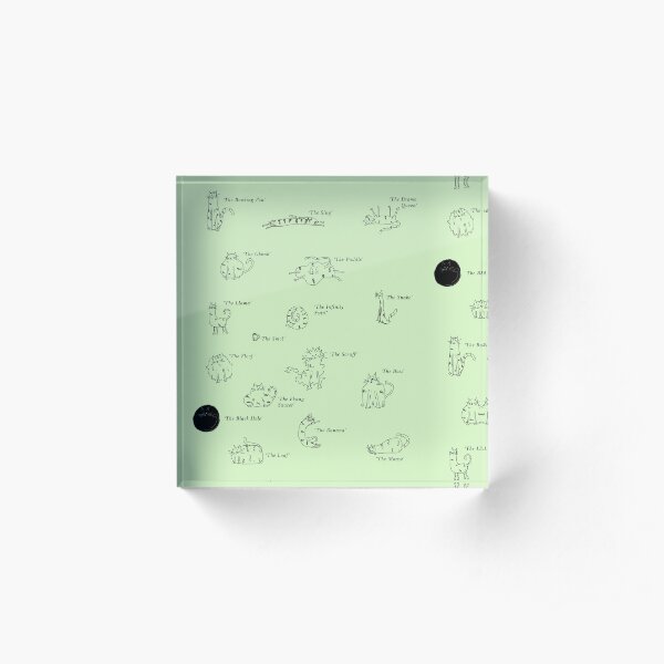 Oddcats - Green Acrylic Block