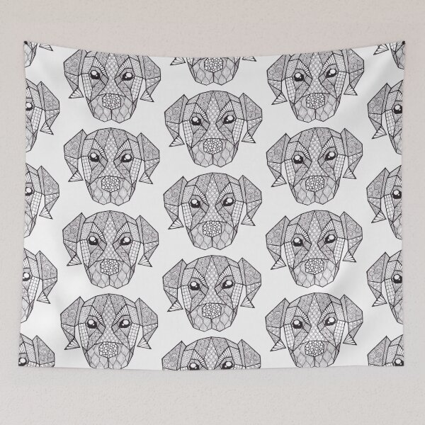 Item preview, Lab Puppy black and white Doodle designed and sold by Bake-my-Design.