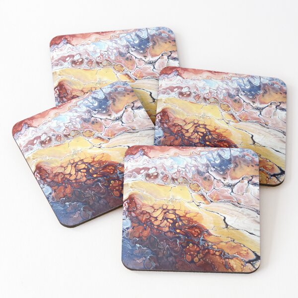 Item preview, Naval Sunset Abstract Fluid art designed and sold by crgart.