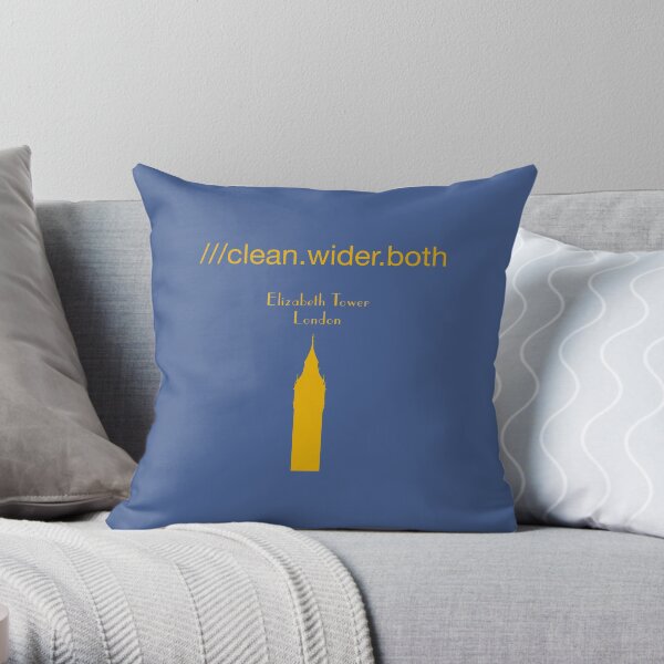 Elizabeth Tower London (Big Ben Tower) Throw Pillow