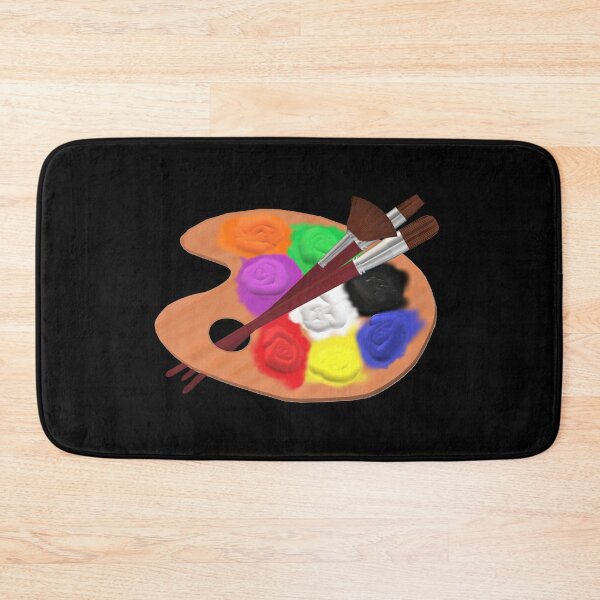 Item preview, Paint Palette with Artist Brushes (Black Background) designed and sold by ArtByLM.