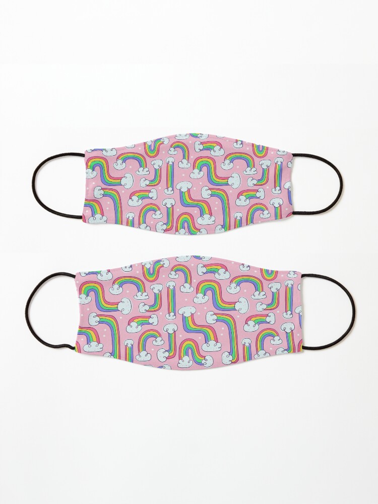 Alternate view of Curvy Rainbows Mask