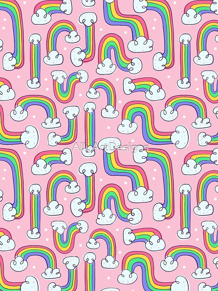 Curvy Rainbows by AllyArtDesigns